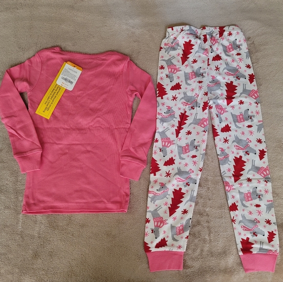 Gymboree Girl Pink/White/Red Sleepwear Set Size 5 - Picture 2 of 4